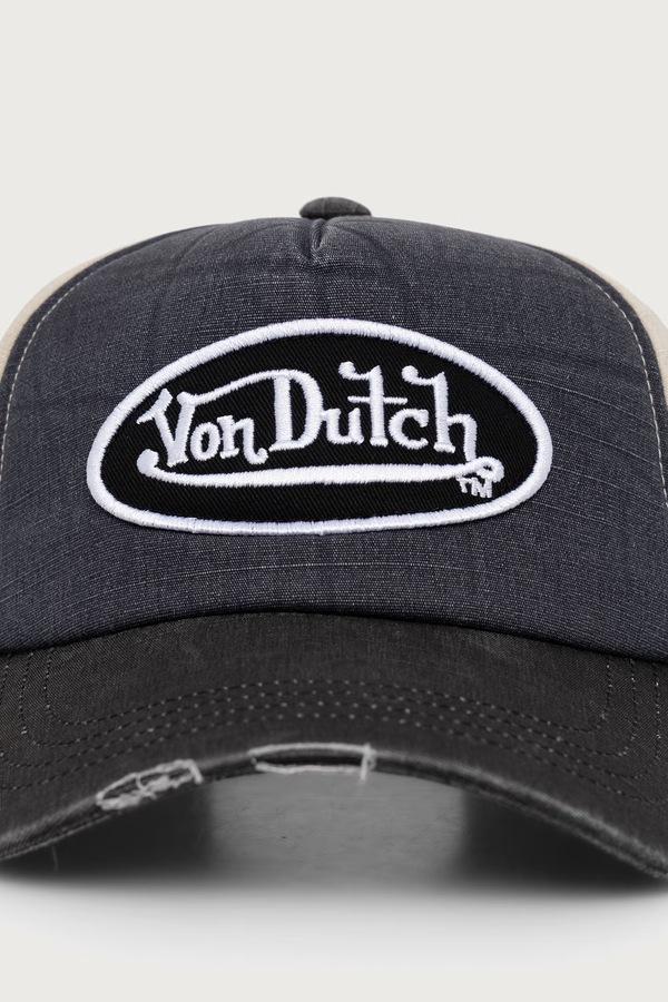 Кепка бавовняна Von Dutch колір темно-синій фото 2