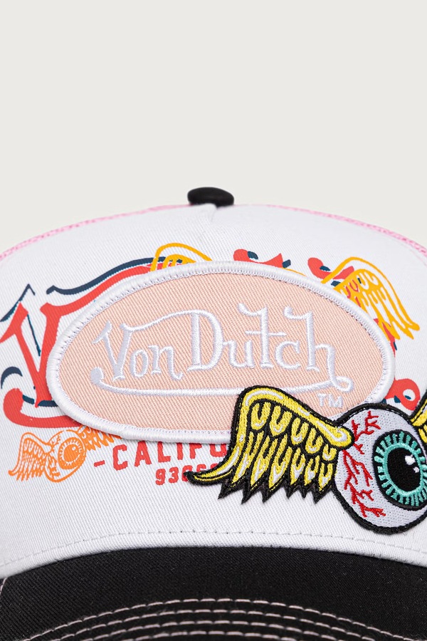 Кепка з бавовною Von Dutch колір рожевий фото 2