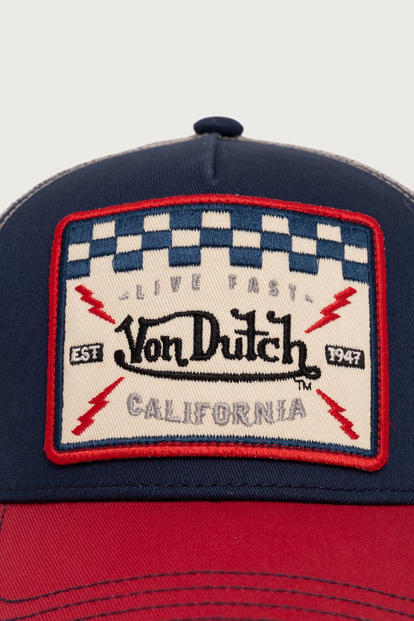 Кепка з бавовною Von Dutch колір темно-синій фото 2