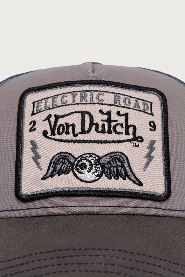 Кепка з бавовною Von Dutch колір сірий фото 2