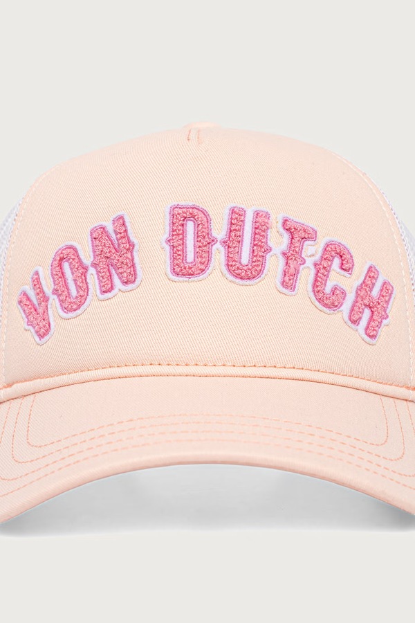 Кепка з бавовною Von Dutch колір рожевий фото 2