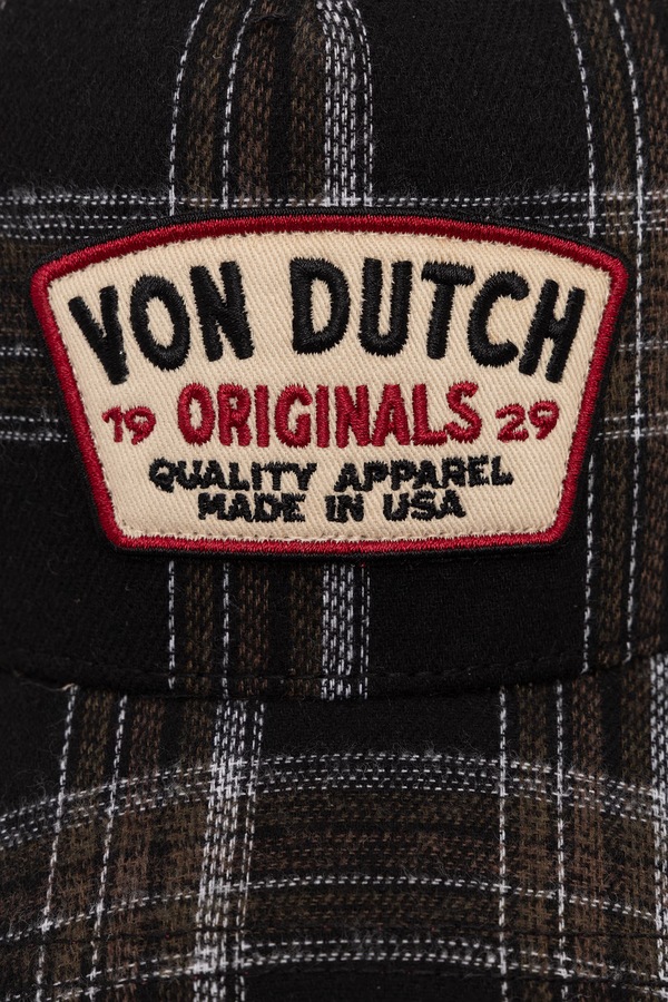 Кепка-тракер з бавовною Von Dutch колір коричневий фото 2