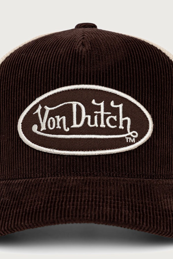 Кепка з бавовною Von Dutch колір коричневий фото 2