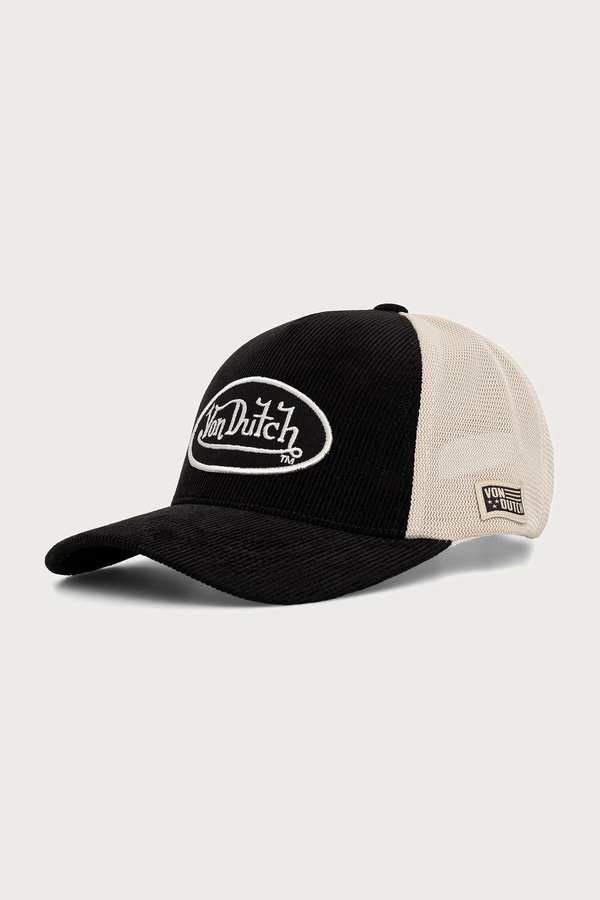 Кепка з бавовною Von Dutch колір чорний