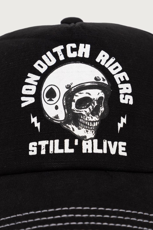 Кепка з бавовною Von Dutch колір чорний фото 2