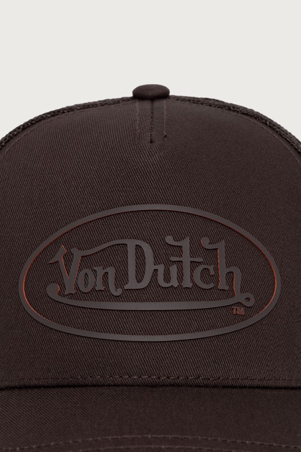 Кепка з бавовною Von Dutch колір коричневий фото 2