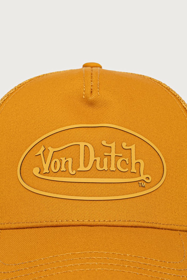 Кепка з бавовною Von Dutch колір помаранчевий фото 2