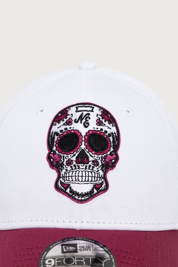 Кепка бавовняна New Era NE SKULL 940 WHICHJ колір білий фото 2