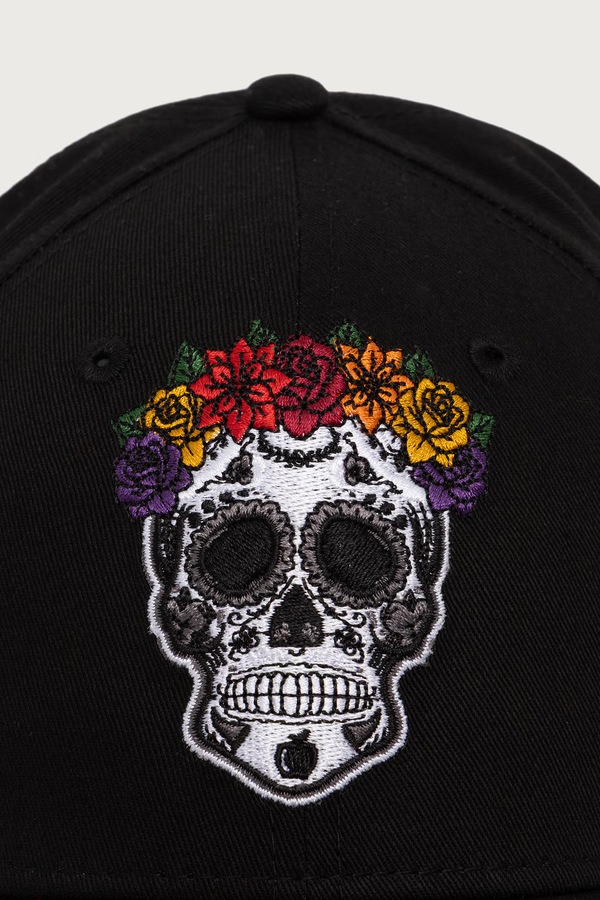 Кепка бавовняна New Era NE SKULL 940 BLK колір чорний фото 2
