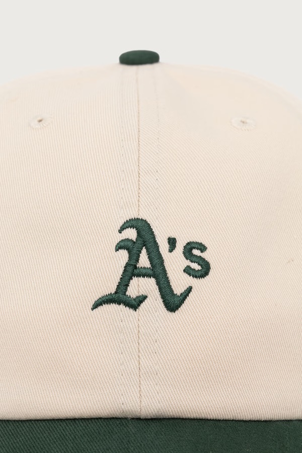 Кепка бавовняна 47 brand MLB Oakland Athletics колір бежевий фото 2