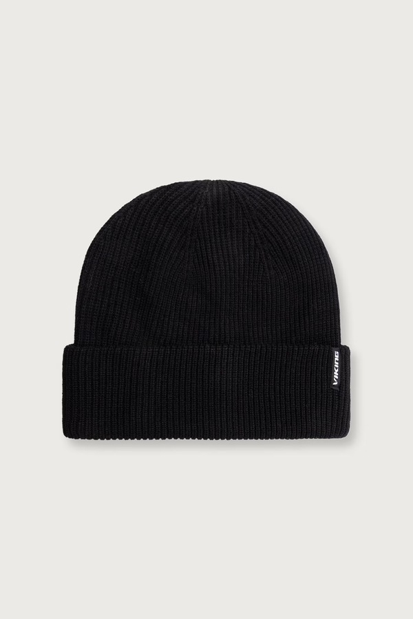 Шапка beanie з додаванням вовни Viking Tigna колір чорний