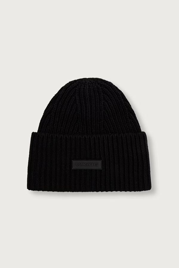 Шапка beanie з вовною Viking Froja Life Style колір чорний