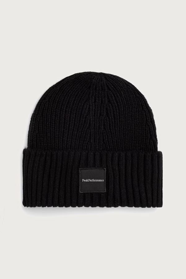 Шапка Peak Performance beanie Cornice колір чорний