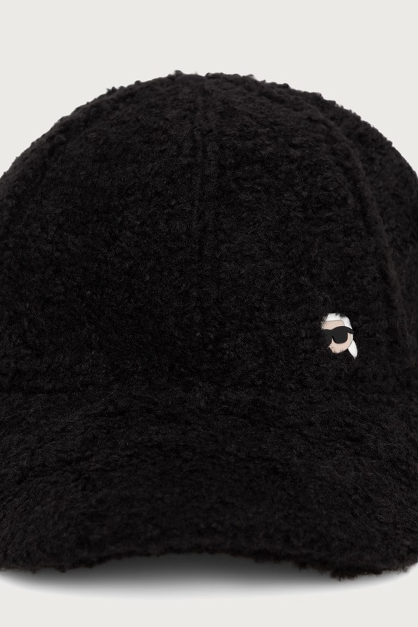 Кепка Karl Lagerfeld колір чорний фото 2