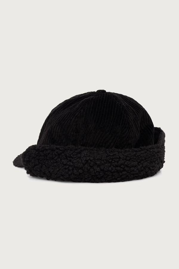 Кепка вельветова Kangol COZY CORD EARFLAP BB колір чорний фото 2