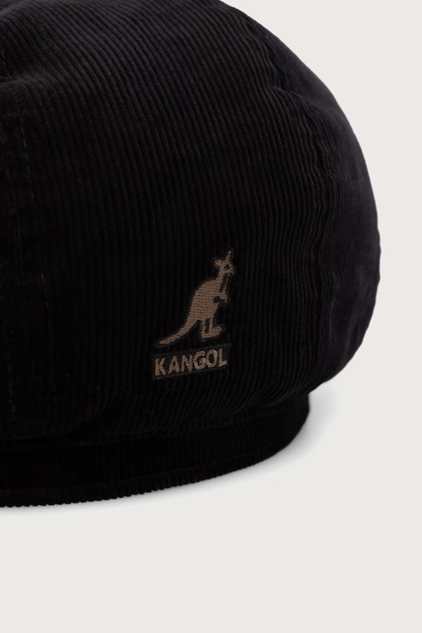 Кашкет вельветовий Kangol CORD HAWKER колір чорний фото 4
