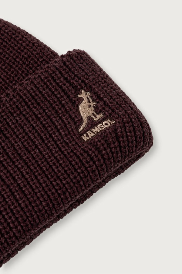 Шапка Kangol beanie CARDINAL 2 WAY колір коричневий фото 3