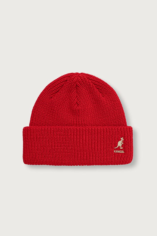 Шапка Kangol beanie CARDINAL 2 WAY колір червоний