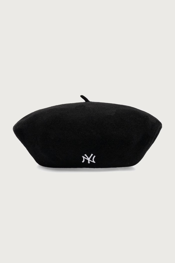 Берет вовняний New Era WOOL SCRIPT колір чорний