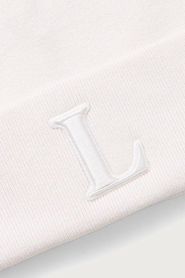 Шапка beanie з вовною Lacoste колір бежевий