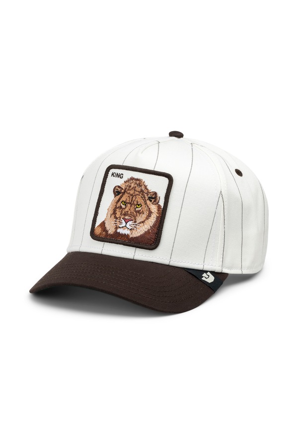 Кепка бавовняна Goorin Bros Pinstrike Lion колір білий