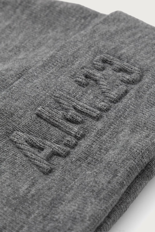 Шапка Aeronautica Militare beanie цвет серый фото 2