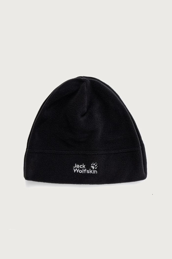Шапка флісова Jack Wolfskin колір чорний