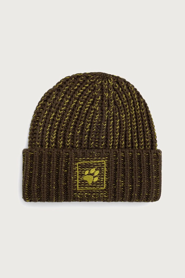 Шапка Jack Wolfskin beanie BADGE колір зелений