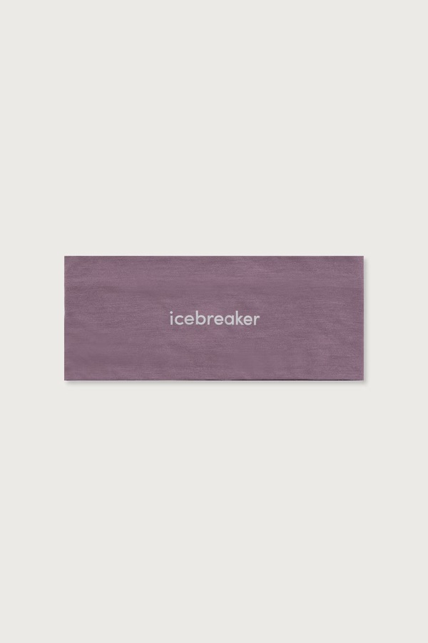 Пов'язка на голову вовняна Icebreaker Merino 200 Oasis колір фіолетовий фото 2