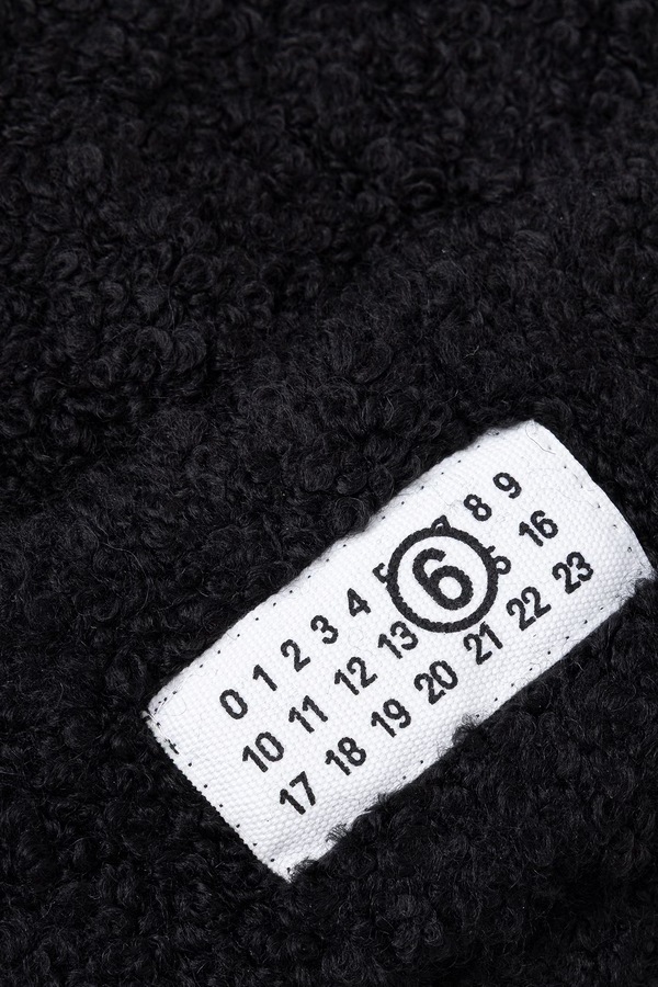 Шапка з додаванням вовни MM6 Maison Margiela колір чорний