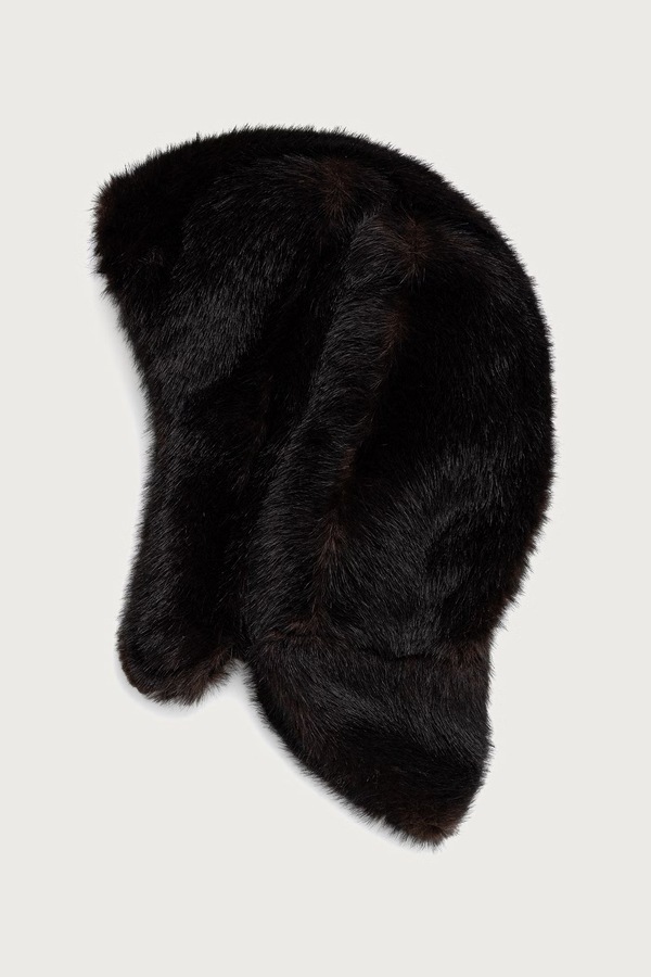Шапка MM6 Maison Margiela колір коричневий фото 2