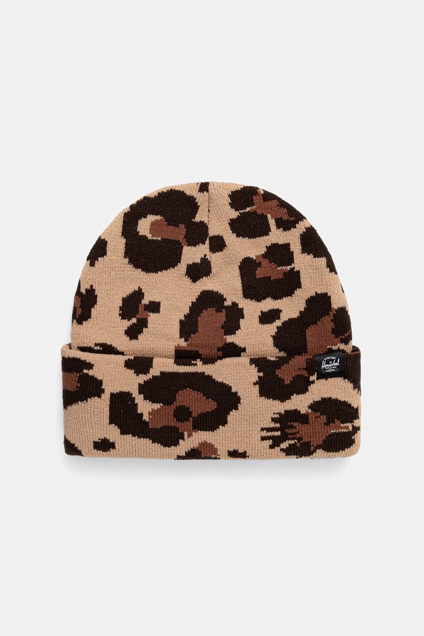 Шапка Herschel beanie Elmer Graphic цвет бежевый