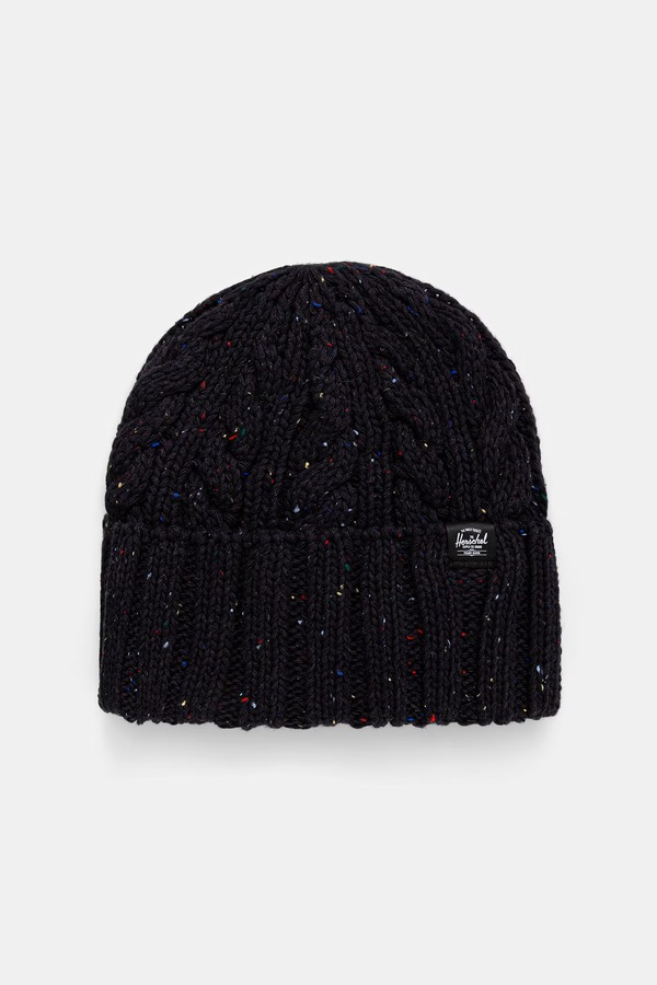 Шапка Herschel Ellis Cable цвет черный