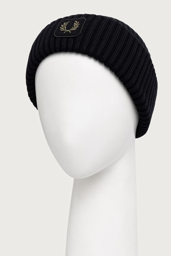 Шапка хлопковая Fred Perry цвет черный