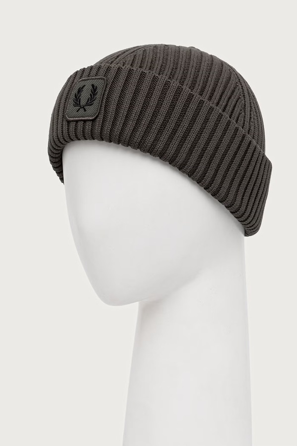 Шапка бавовняна Fred Perry колір зелений