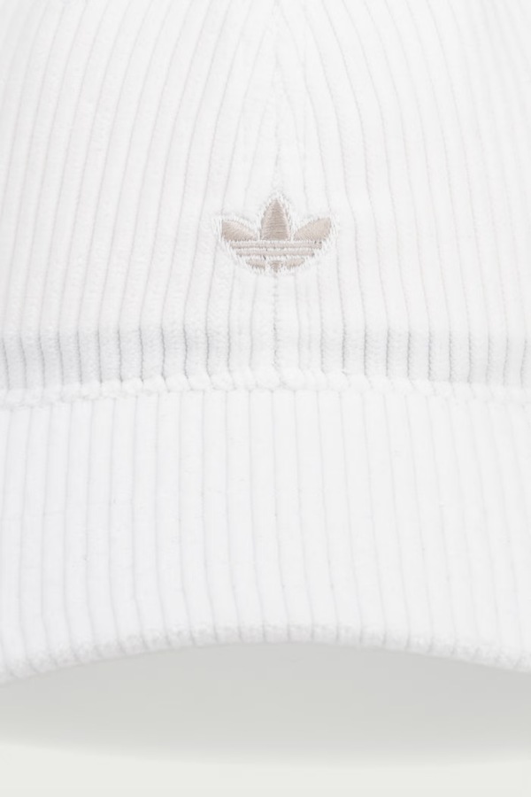 Кепка вельветова adidas Originals Corduroy Baseball Cap колір бежевий