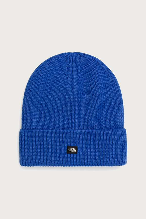 Шапка The North Face beanie MINI LOGO колір блакитний