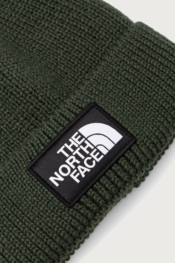 Шапка The North Face TNF Logo Box колір зелений фото 3