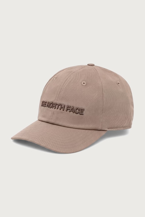 Кепка з бавовною The North Face Norm колір коричневий