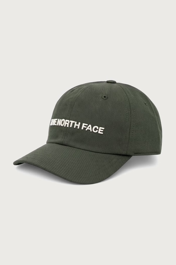 Кепка з бавовною The North Face Norm колір зелений