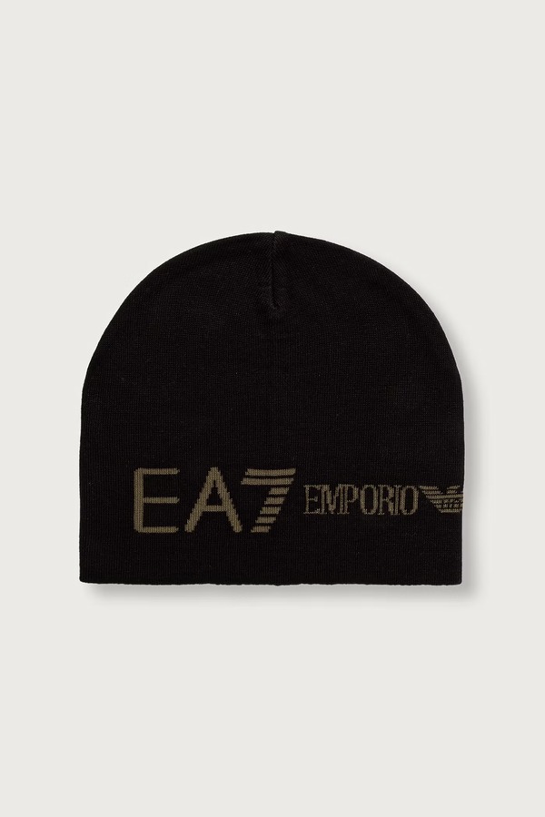 Шапка EA7 Emporio Armani колір чорний
