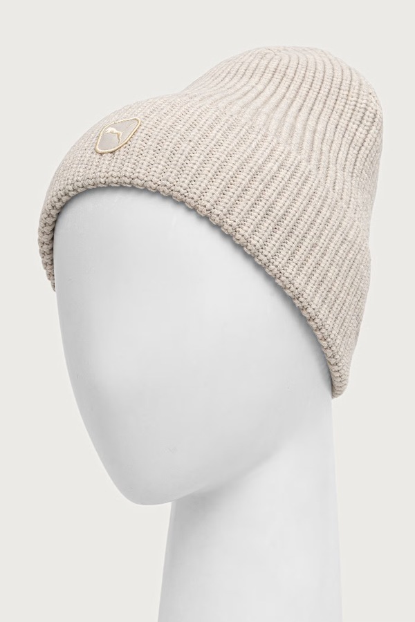 Шапка Puma beanie колір бежевий