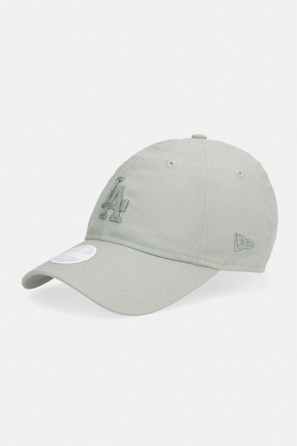 Кепка з додаванням льону New Era MIDI LINEN 920 LA DODGERS колір зелений