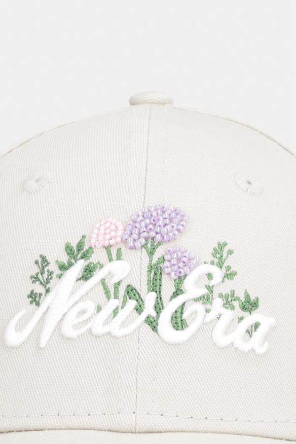 Бейсболка хлопковая New Era BEADED 940 NEWERA цвет бежевый