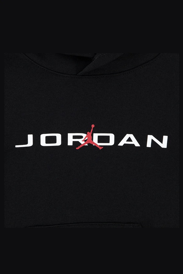 Трикотажний комплект дитячий з бавовною Jordan колір чорний фото 2