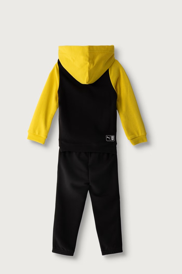 Трикотажний комплект дитячий з бавовною Puma X TRANSFORMERS MINICATS Loungewear Set INF колір чорний