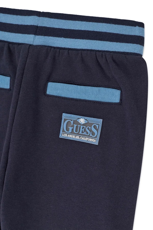 Трикотажний комплект дитячий бавовняний Guess колір темно-синій фото 4