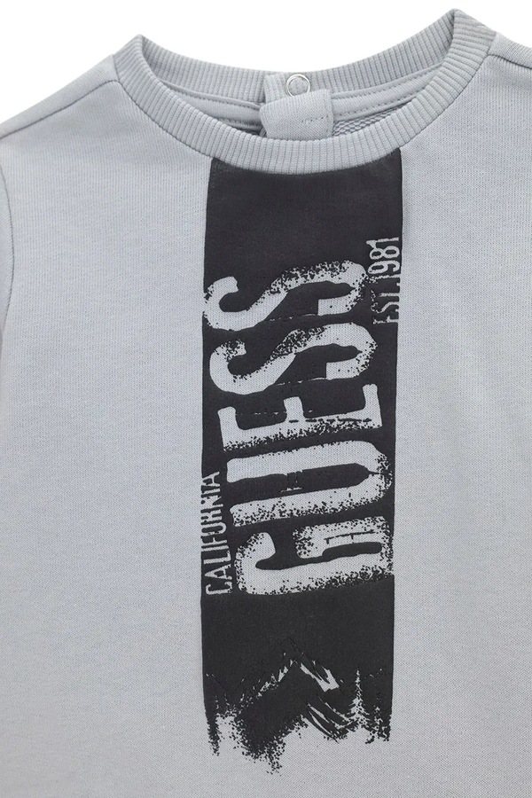 Спортивний костюм дитячий бавовняний Guess колір сірий фото 3