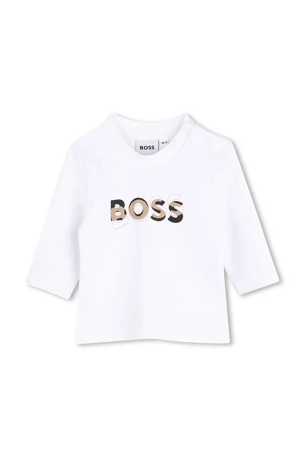 Спортивний костюм для немовлят з бавовною BOSS колір чорний фото 4