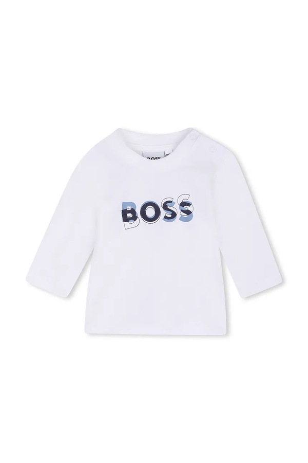 Спортивний костюм для немовлят з бавовною BOSS колір темно-синій фото 4